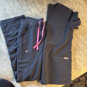 Figs XS Tall Scrub Set Set Set in Night Sky